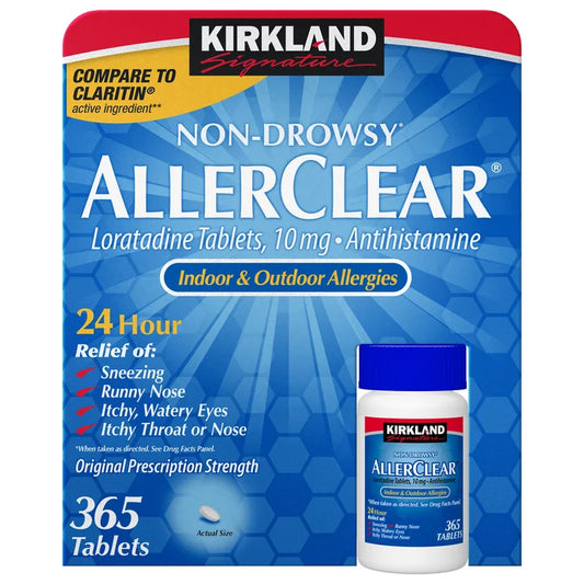 Kirkland Signature Non-Drowsy AllerClear Antihistamine 10 mg., 365 Tablets