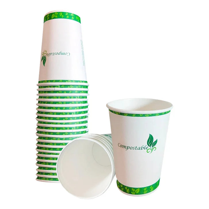 Eco Raj 12 oz Hot or Cold Compostable Cup, 1,000-count