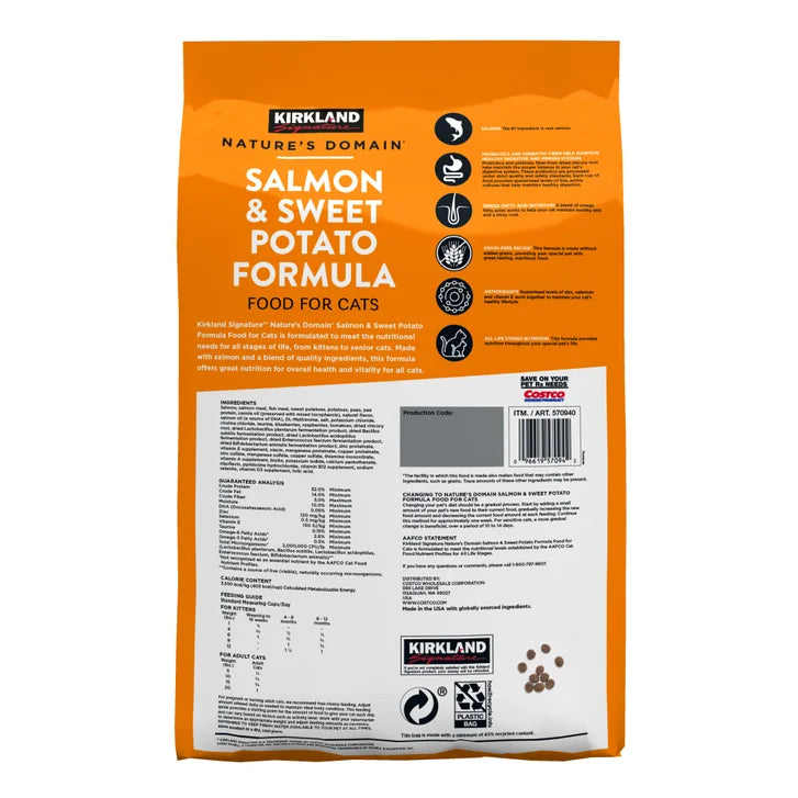 Kirkland Signature Nature's Domain Cat Food 18 lbs.