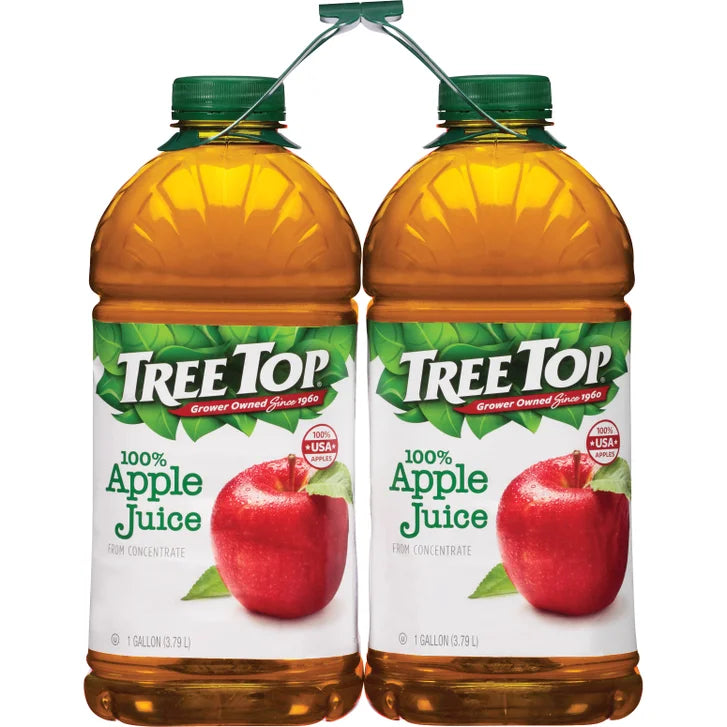 Tree Top, 100% Apple Juice, 1 Gallon, 2-Count