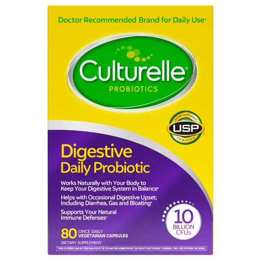 Culturelle Digestive Health Probiotic, 80 Vegetarian Capsules