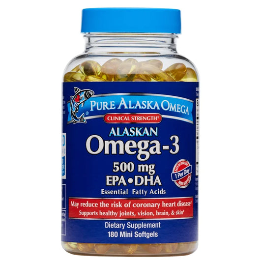 Pure Alaska Omega-3 Clinical Strength 500 mg. EPA & DHA, 180 Mini Softgels