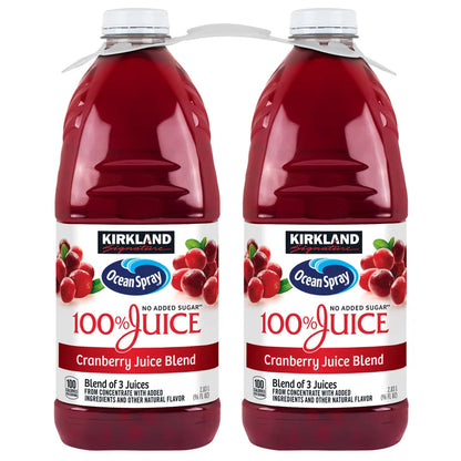 Kirkland Signature, Ocean Spray Cranberry Premium 100% Juice, 96 fl oz, 2-Count