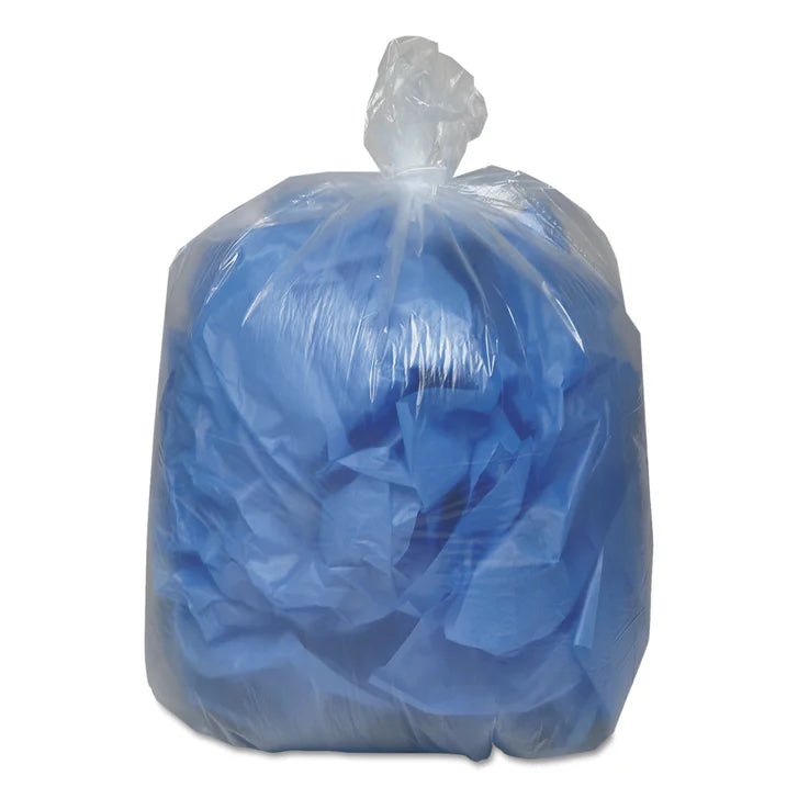 Classic Clear Low-Density Trash Bags, 7-10 gal, Clear, 500-count