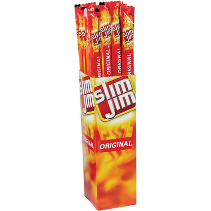 Slim Jim Smoked Snack Stick, Original, 0.97 oz, 24-count