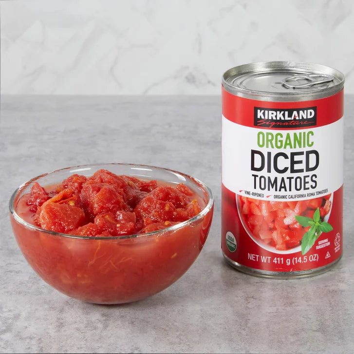 Kirkland Signature, Organic Diced Tomatoes, 14.5 oz, 8-Count