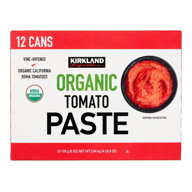 Kirkland Signature, Organic Tomato Paste, 6 oz, 12-Count