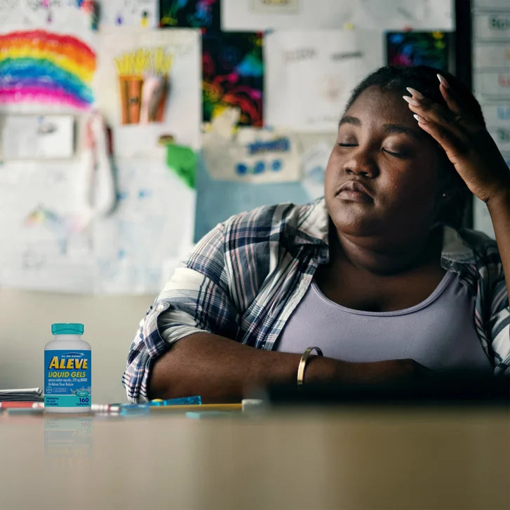 Aleve Naproxen Sodium 220 mg. Pain Reliever/Fever Reducer, 160 Liquid Gels