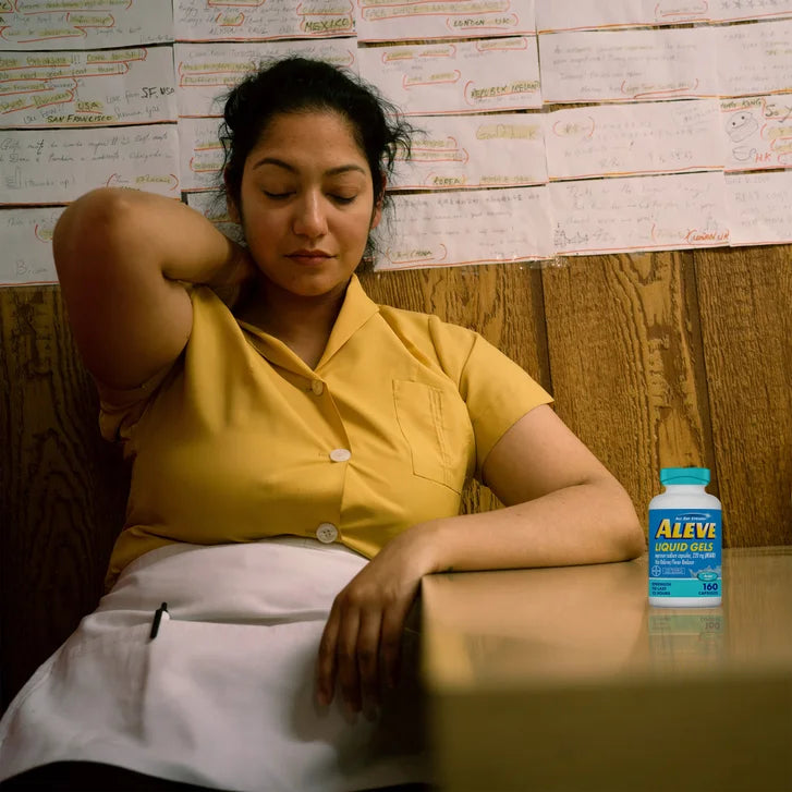 Aleve Naproxen Sodium 220 mg. Pain Reliever/Fever Reducer, 160 Liquid Gels