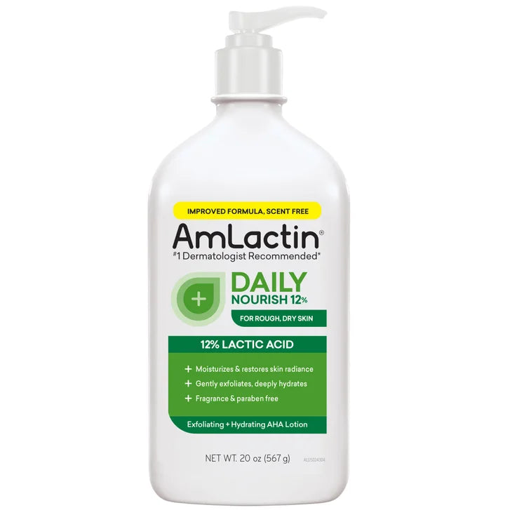 Amlactin Moisturizing Body Lotion with 12% Lactic Acid, 20 oz