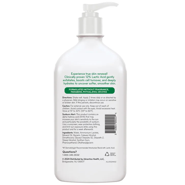 Amlactin Moisturizing Body Lotion with 12% Lactic Acid, 20 oz