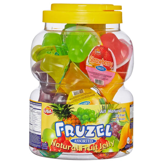 Fruzel Natural Fruit Jelly, Assorted, 51.15 oz