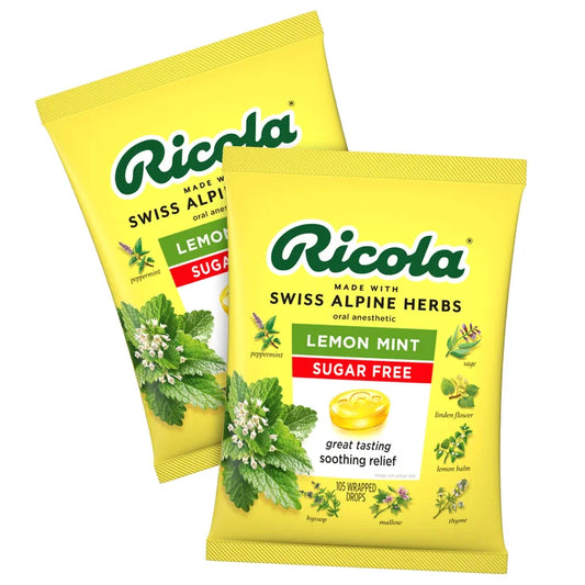 Ricola Sugar Free Lemon Mint Drops, 210 Drops