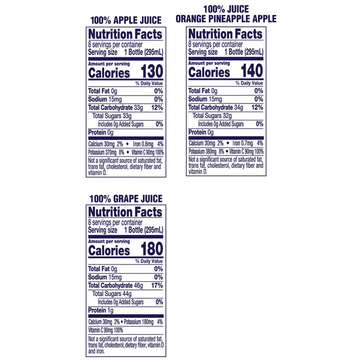 Welch's 100% Juice Drink, Variety Pack, 10 fl oz, 24-count