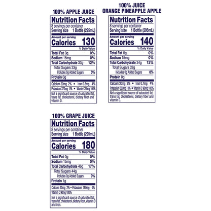 Welch's 100% Juice Drink, Variety Pack, 10 fl oz, 24-count