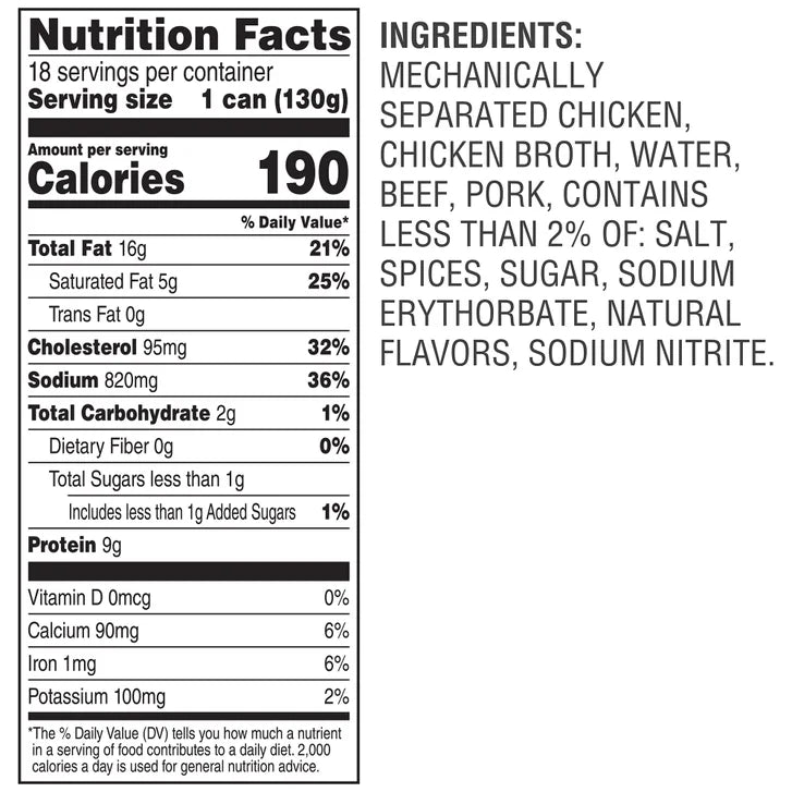 Libby's, Vienna Sausage, 4.6 oz, 18-count