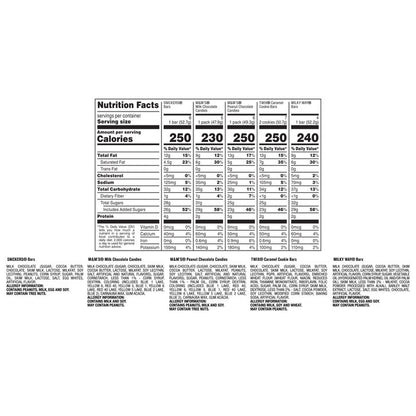 M&M's, Snickers and More Chocolate Candy Bars, Variety Pack, 30-count