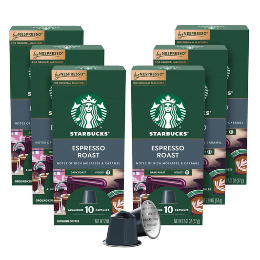 Starbucks by Nespresso Espresso Roast Capsules, 60-count