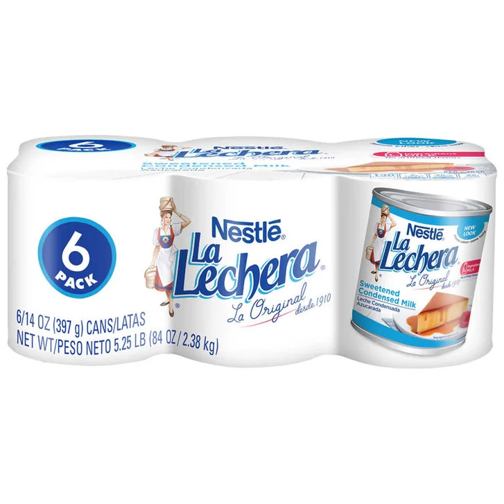 Nestle La Lechera, Sweetened Condensed Milk, 14 oz, 6-Count