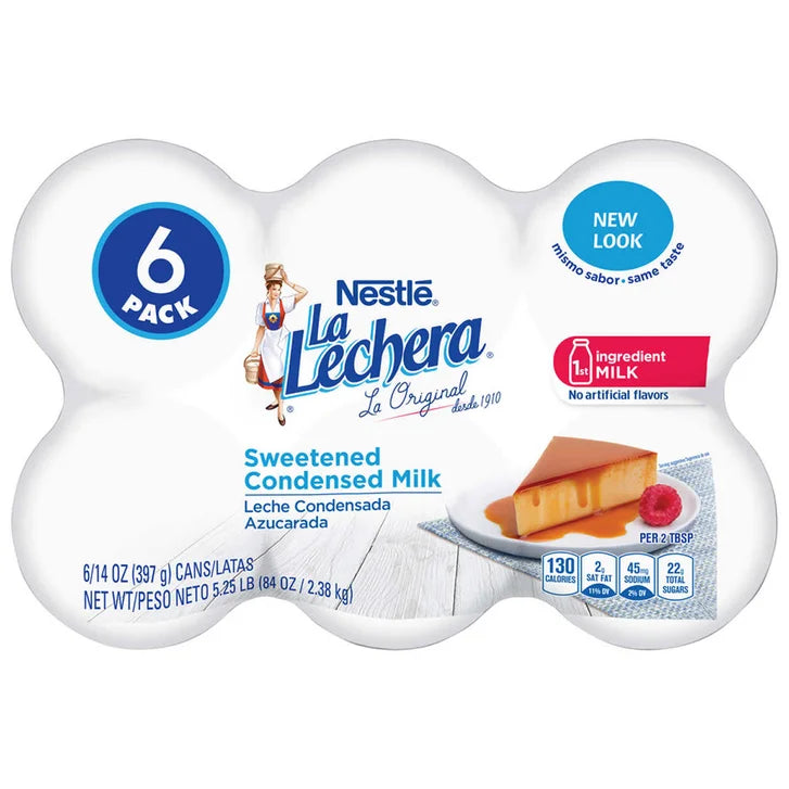 Nestle La Lechera, Sweetened Condensed Milk, 14 oz, 6-Count