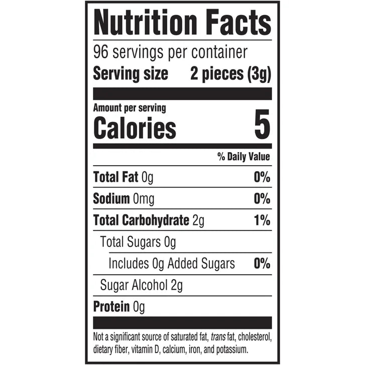 Dentyne Ice Sugar Free Gum, Peppermint, 12-count