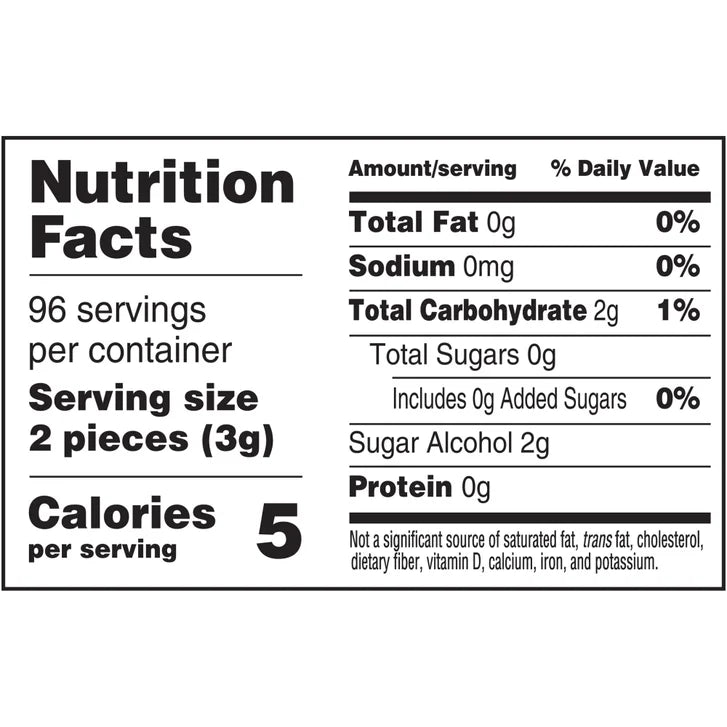 Trident White, Peppermint, 12-count