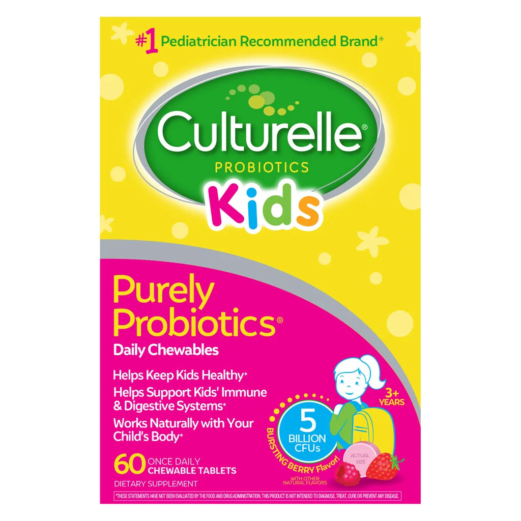 Culturelle Kids Purely Probiotics, 60 Chewable Tablets