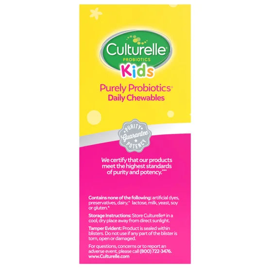 Culturelle Kids Purely Probiotics, 60 Chewable Tablets