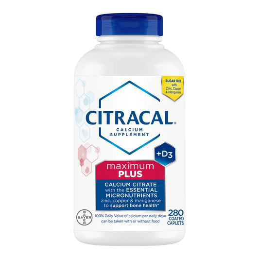 Citracal Maximum Plus Calcium Citrate + D3, 280 Caplets