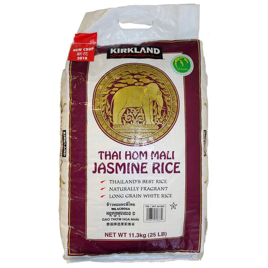 Kirkland Signature, Thai Hom Mali Jasmine Rice, 25 lbs
