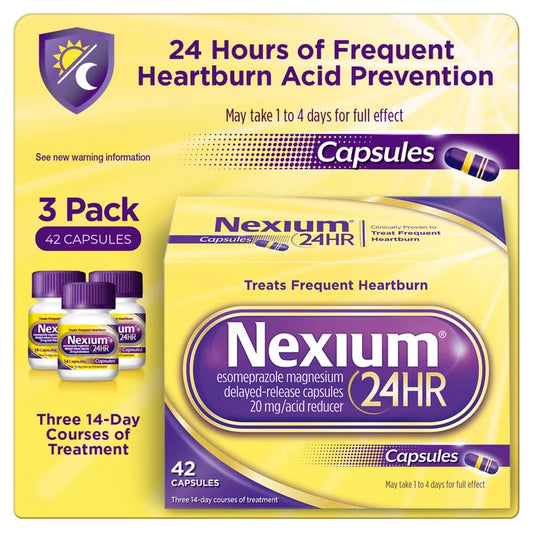Nexium 24HR Acid Reducer 20 mg., 42 Capsules