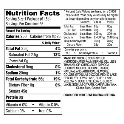 Skittles Bite Size Candy, Wild Berry, 2.17 oz, 36-count