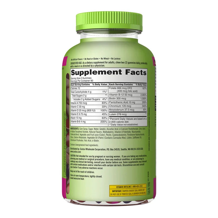 Kirkland Signature Adult Multivitamin, 320 Gummies