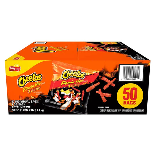 Cheetos Crunchy, Flamin' Hot, 1 oz, 50-count