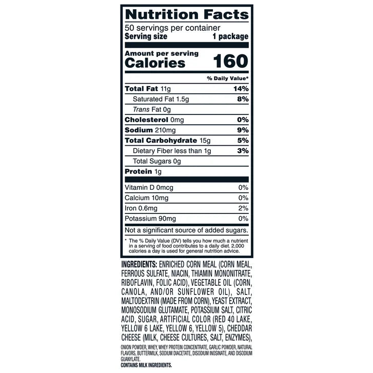 Cheetos Crunchy, Flamin' Hot, 1 oz, 50-count