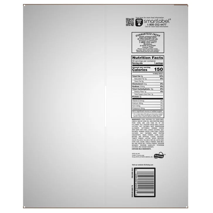 Doritos Tortilla Chips, Nacho Cheese, 1 oz, 50-count