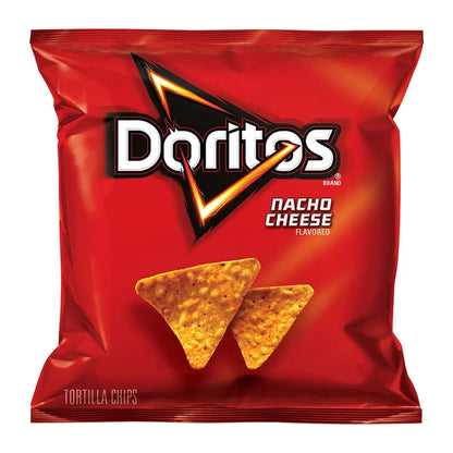 Doritos Tortilla Chips, Nacho Cheese, 1 oz, 50-count