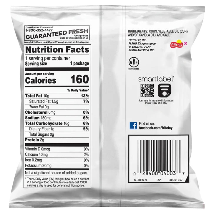 Fritos Original Corn Chips, 1 oz., 50-count