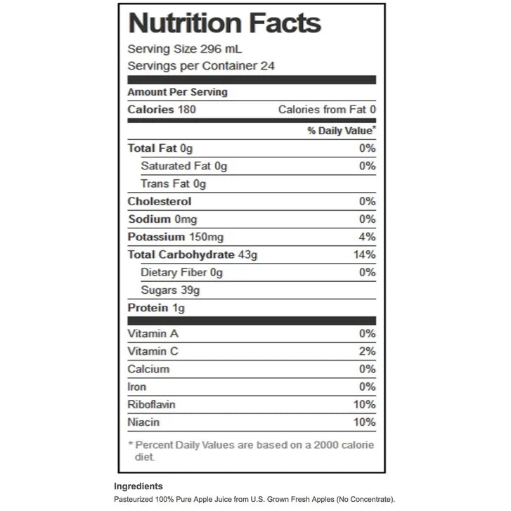 Martinelli's, Gold Medal 100% Pure Apple Juice, 10 fl oz, 24-Count