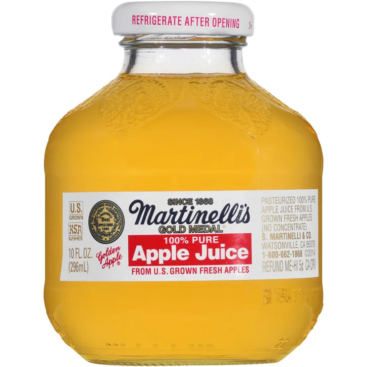 Martinelli's, Gold Medal 100% Pure Apple Juice, 10 fl oz, 24-Count