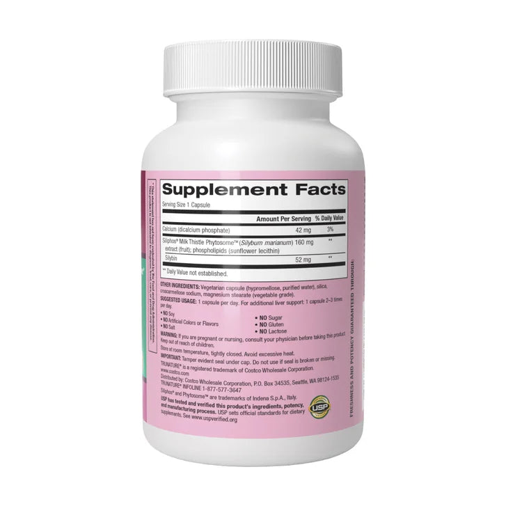 trunature Premium Milk Thistle 160 mg., 120 Vegetarian Capsules