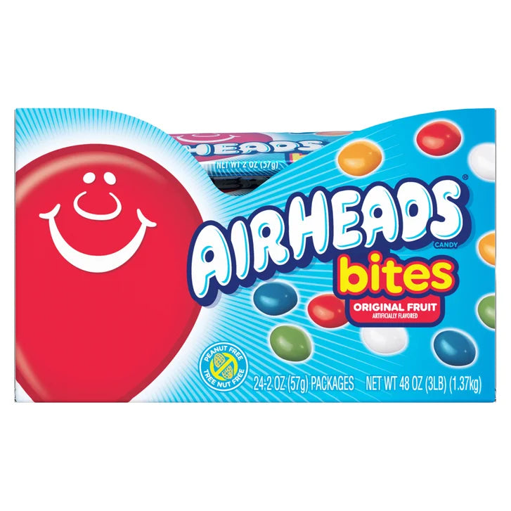 AirHeads Bites, Fruit, 2 oz, 24-count