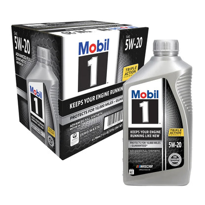 Mobil 1 Advanced Full Synthetic Motor Oil 5W-20, 1-Quart/6-pack