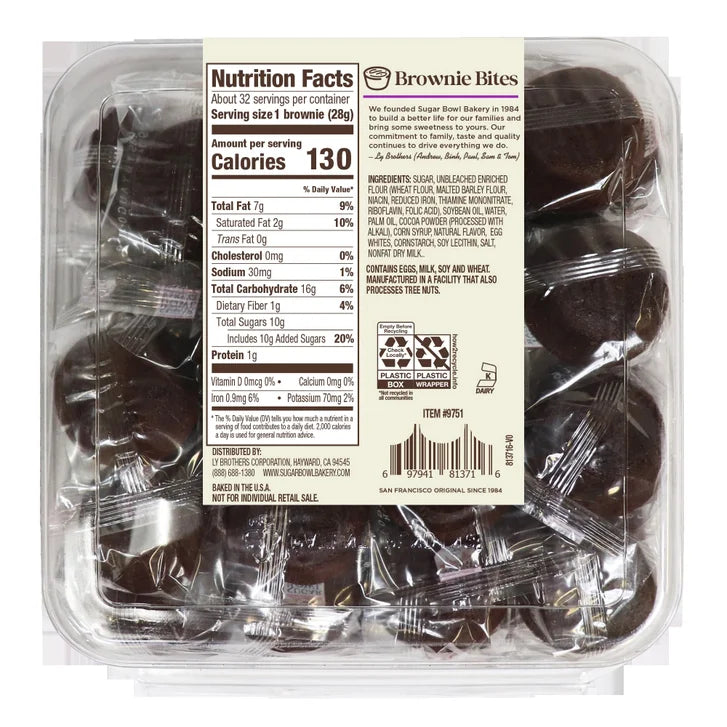 Sugar Bowl Bakery, Brownie Bites, 32-Count