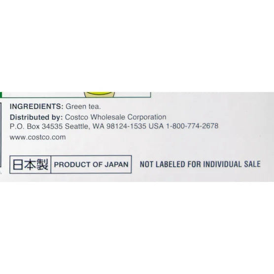 Kirkland Signature Green Tea Bags, 1.5 g, 100-count