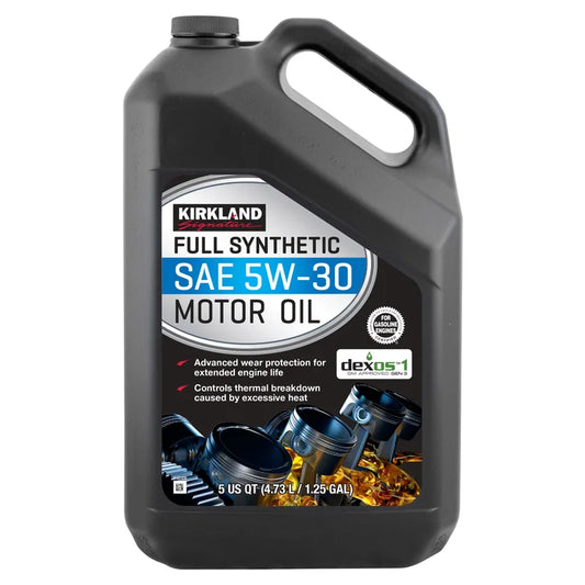 Kirkland Signature 5W-30 Full Synthetic Motor Oil, 5-quart, 2-pack